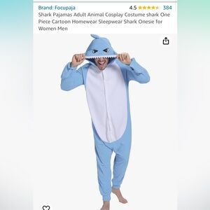 Papa shark costume // Blue shark costume